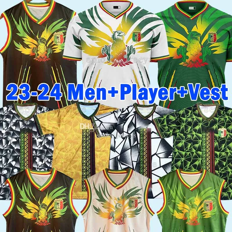 23 24 Mali Futebol Jerseys National Team 22 23 Fans Player Versão Soumaila Mahamane Mamadou Salam 2023 2024 Home Away Terceiro Homens Colete Camisas de Futebol Camisas Uniformes