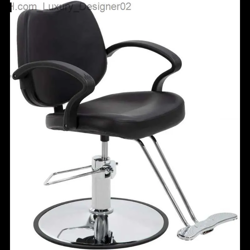 Andra möbler Frisör Salongstol Styling Heavy Duty Hydraulic Pump Barber Stol Beauty Shampoo Barbering Chair for Hair Stylist Women Mans Q240129