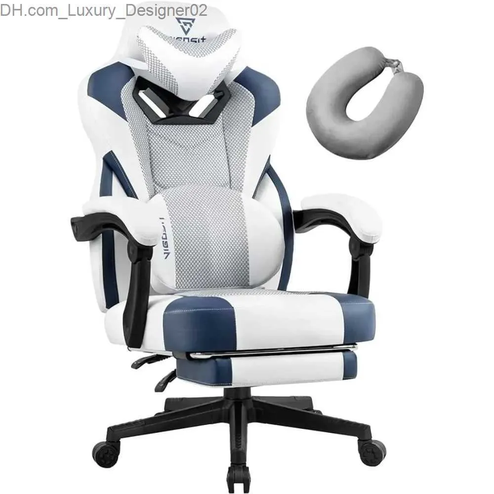 Inne meble fotela Gamer Gamer Przedstawiciel biurowy Przewodniczący gier na komputerowy mobilny relaksujący oparcie ergonomiczne rozkładane koła Q240130