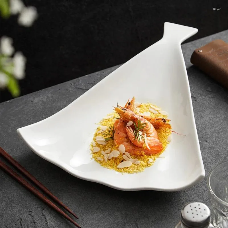 Tallrikar Creative Shell Jiaozi Pan Commercial Specialformed Western Plate Chinese El Rishes Ceramic Dining