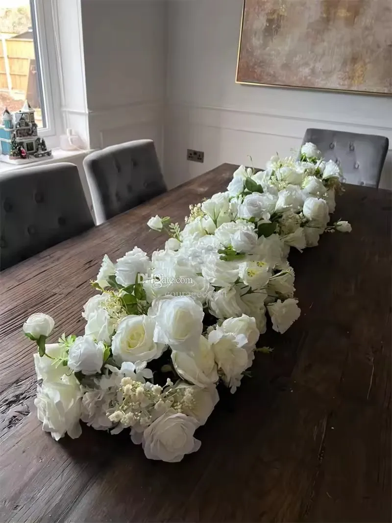 white foams with red rose