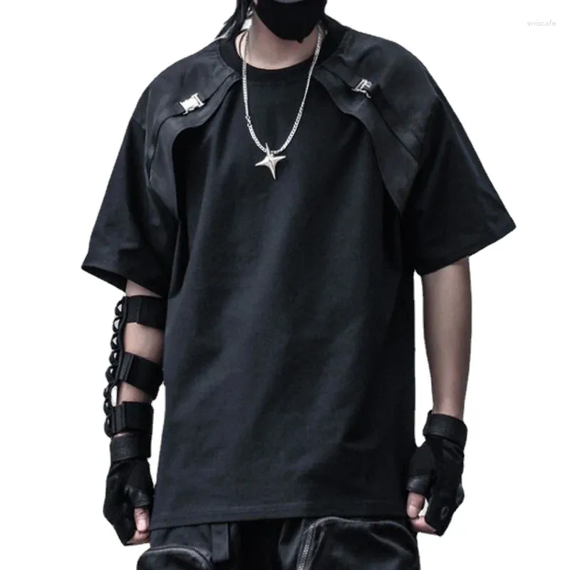 T-shirts pour hommes Dark Yamamoto Style T-shirt à manches courtes Summer Design Sense Niche Marque de mode High Street Vêtements Femme Techwear