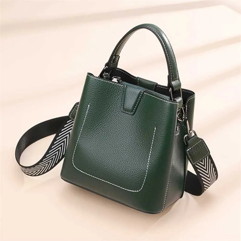 Mulher sacos de noite couro bolsa feminina moda grande capacidade ombro terra requintado versátil crossbody balde água