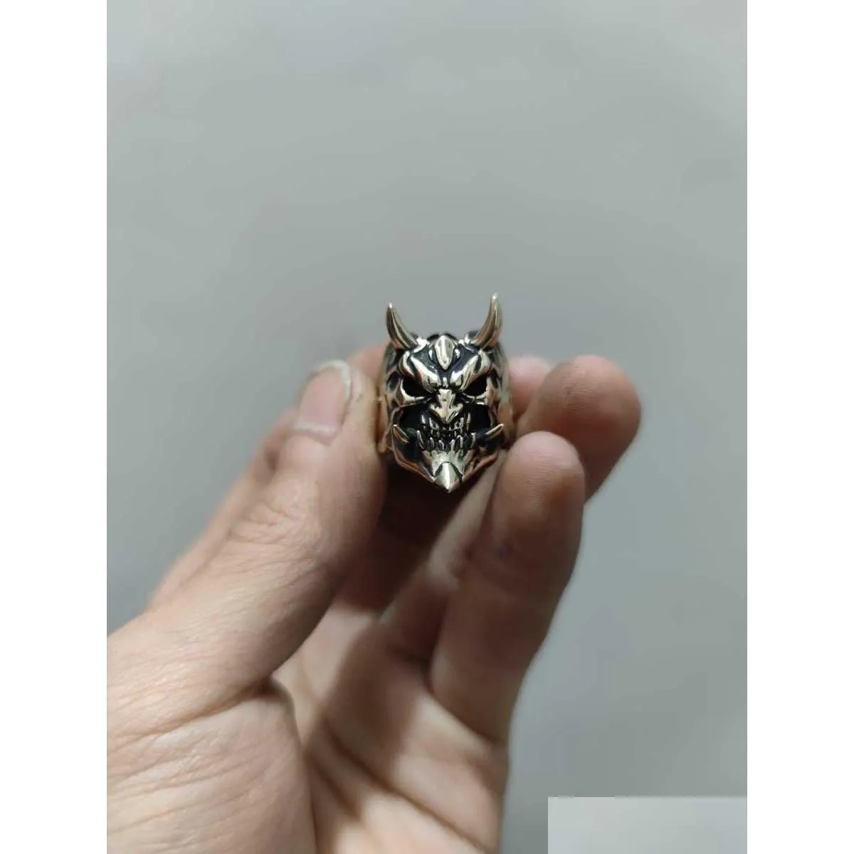 Overige Mode Accessoires Ring Prajna Masker Ghost King Skl Trendy Man Persoonlijkheid Zelfverdediging Wolf Middelste Wijsvinger Live Opening H Dhyrb