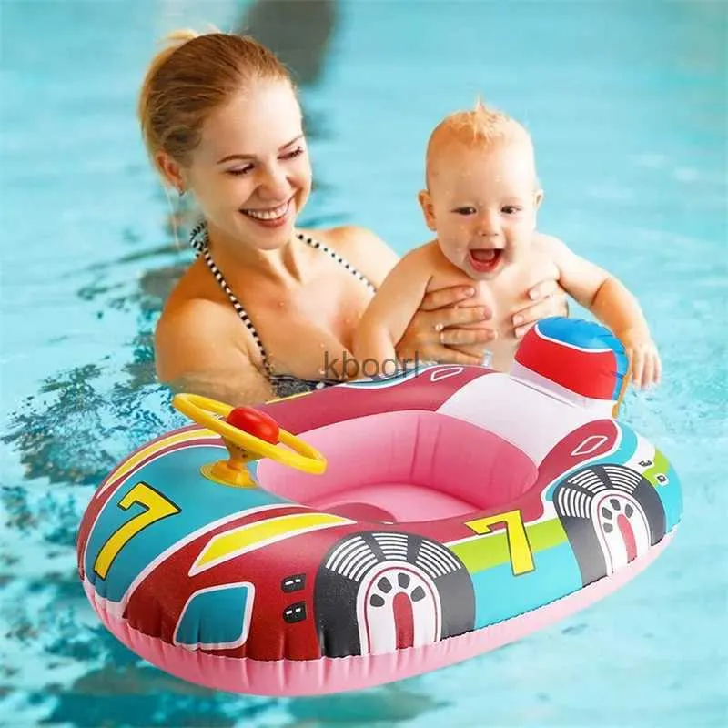 Outras piscinas SpasHG Anéis de natação infláveis ​​Baby Water Play Games Seat Float Boat Child Swim Ring Acessórios Water Fun Pool Toys YQ240129