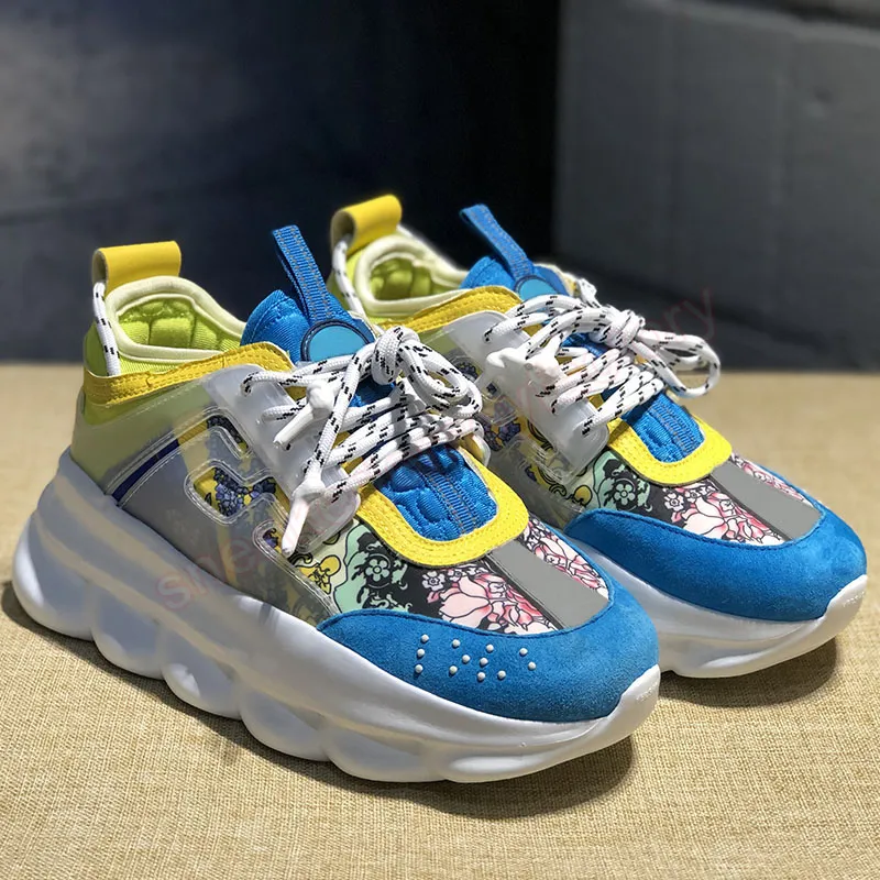 Chain Reaction Casual Shoes Multicolor Mesh Suede Trainers