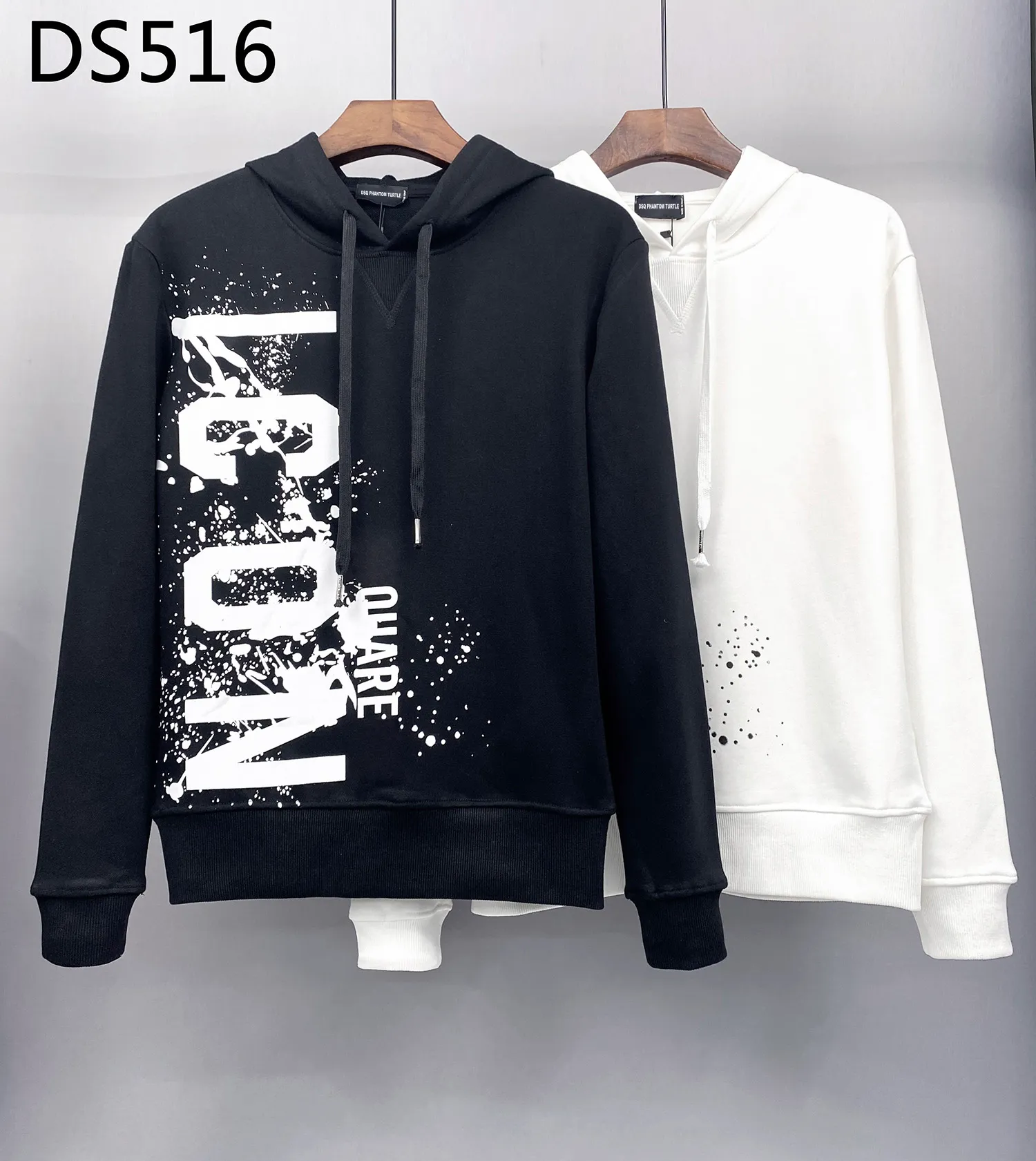 DSQ PHANTOM TURTLE COOL SWEATSHIRT Mens Designer Hoodies Itália Moda Moletons Outono Inverno Imprimir Homem Com Capuz Masculino Top Quality 100% Algodão Tops 1267