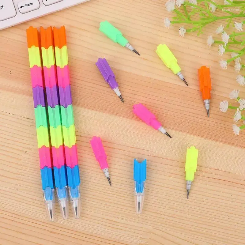 Party Favor 12sts Rainbow Multifunktion Pencil Present Birthday Kids Gäster Souvenir Giveaway Kindergarten Award Child Pinata