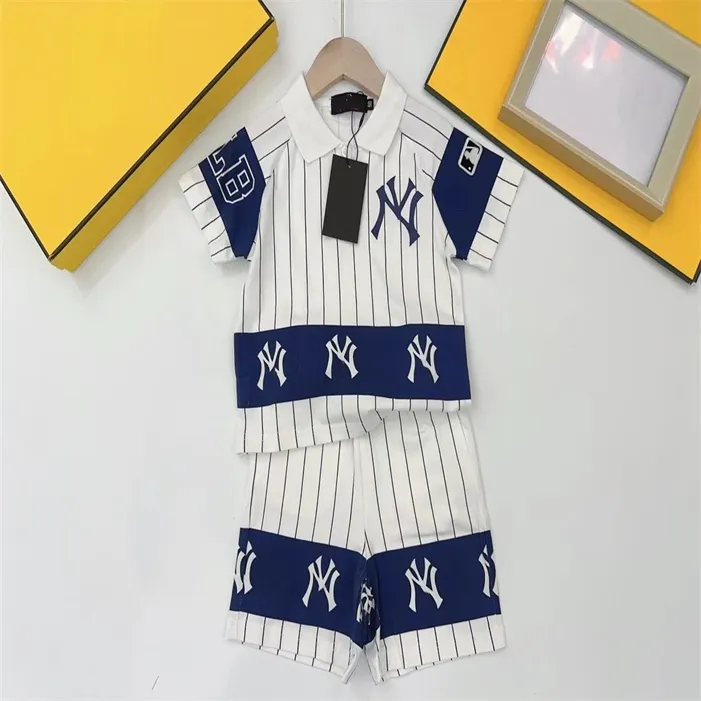 Designer Children's Polo Clothing Set Summer Boys Girls Casual Children's Set High-klass Cotton T+ Shorts Two-Piece Set Size 90cm-150 cm B15