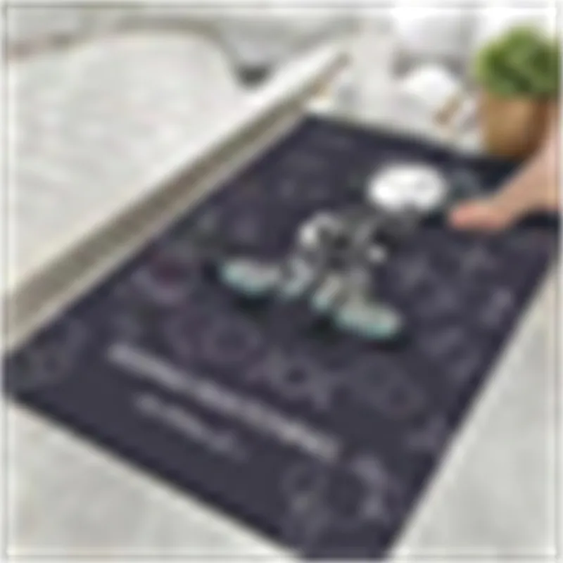 디자이너 깔개 유명한 클래식 플로어 매트 매트 패션 프린트 욕실 부엌 바닥 부엌 매트 클래식 로고 목욕 무자비한 바닥 카펫