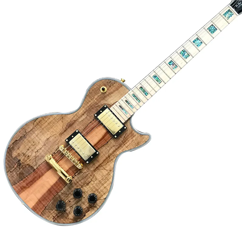 Loja personalizada, feita na China, LP guitarra elétrica personalizada de alta qualidade, escala de bordo, hardware dourado, frete grátis