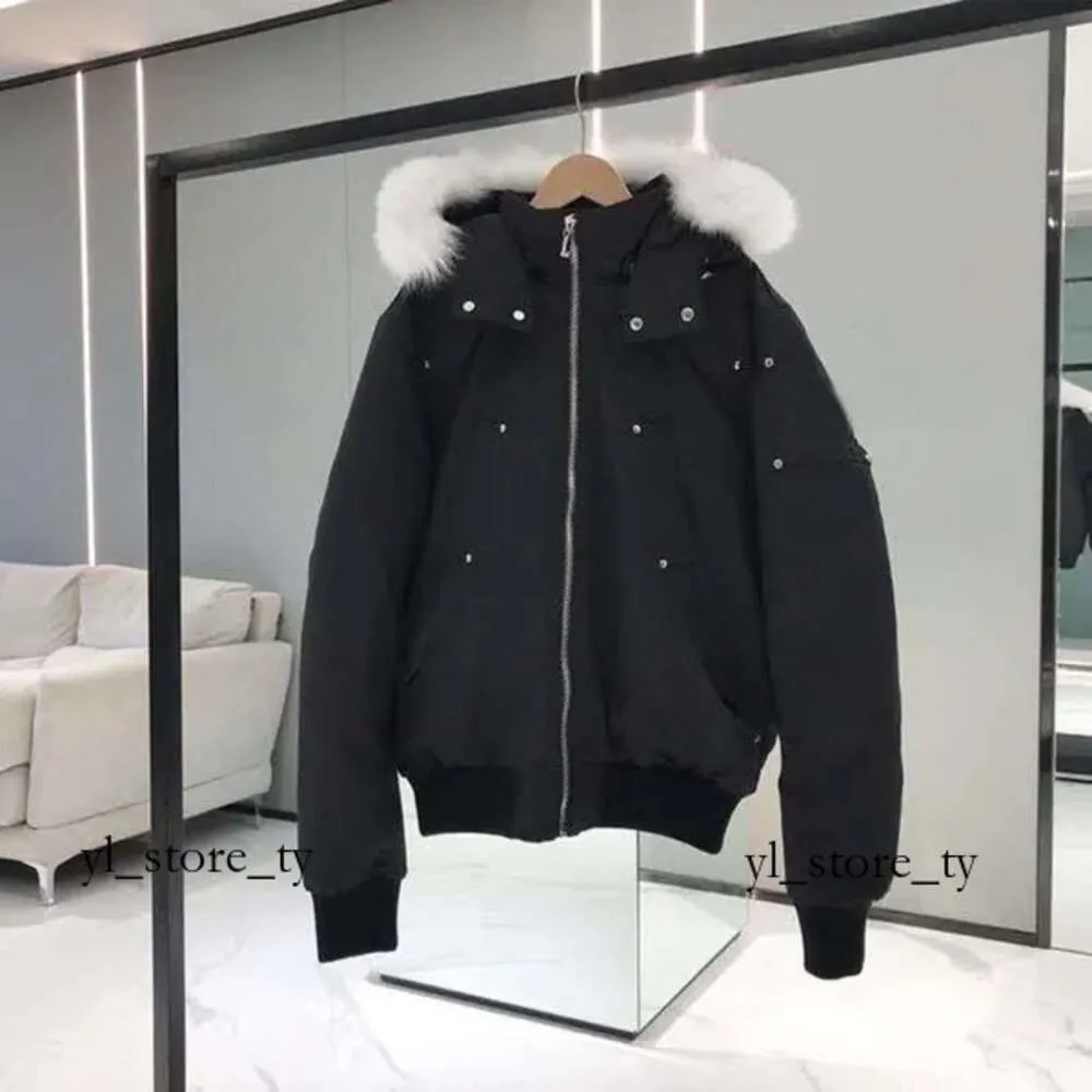 Mooses Knuckle Down Jacket da uomo con collo in pelliccia Parka invernale impermeabile bianco anatra cappotto mantello moda uomo e donna coppie Mooses Knuckle Jacket giacche di volpe bianca 8986