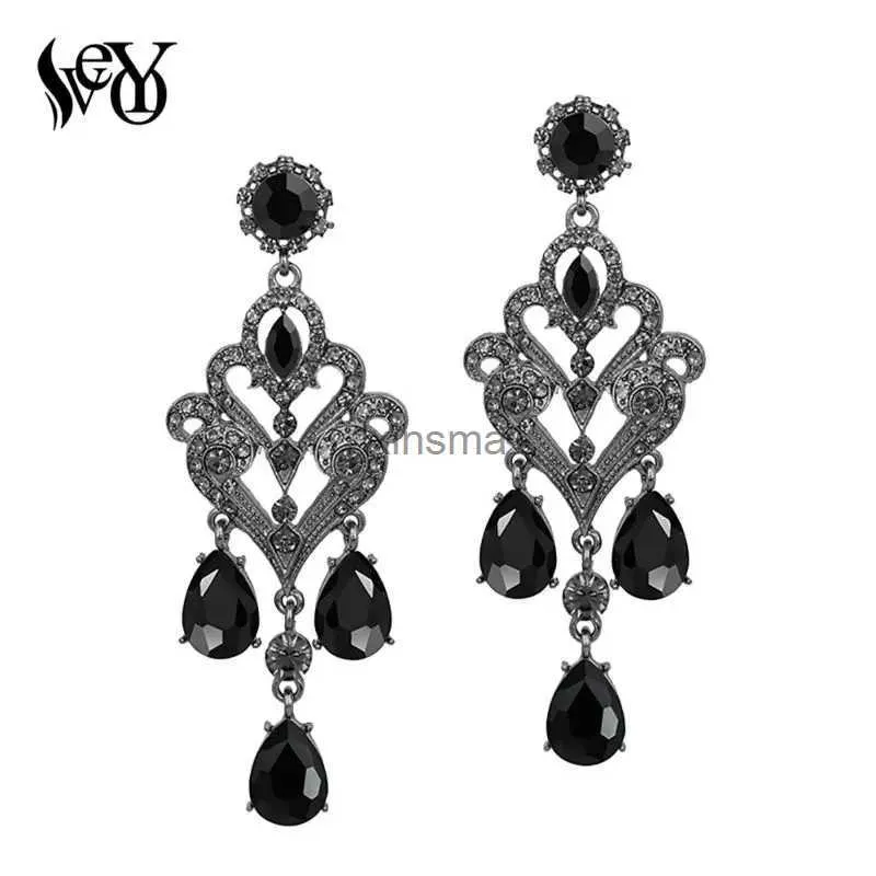 Stud veyo eleganckie kryształowe kolczyki dla kobiet retro kolczyki mody biżuteria bijoux femme yq240129