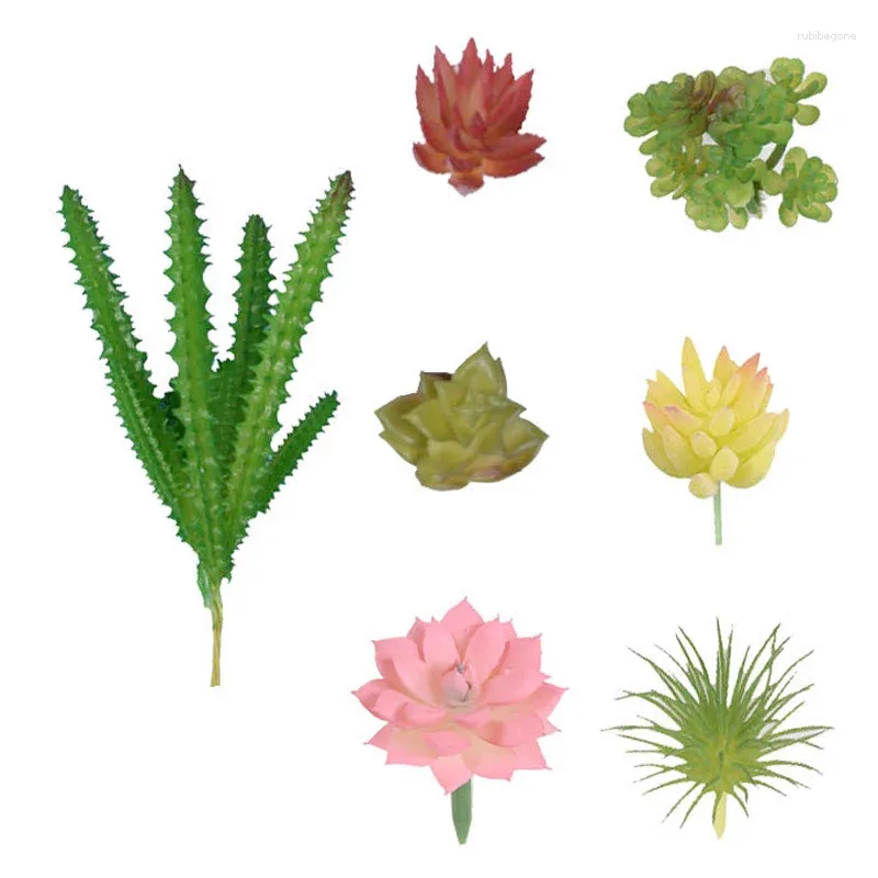 Decoratieve bloemen 1PC nepplanten Kunstmatige vetplanten Plantensimulatie PVC Ornament Craft Miniatuur Home Office Decor