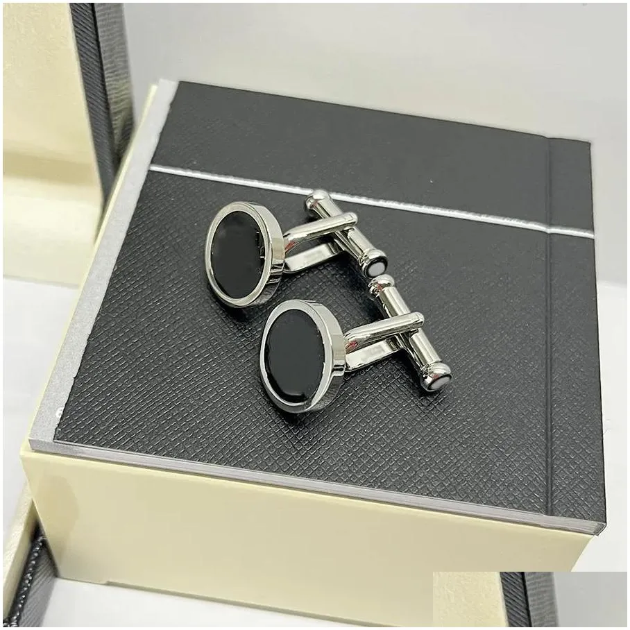 luxury cuff links for men high quality classic french shirt cufflink with box