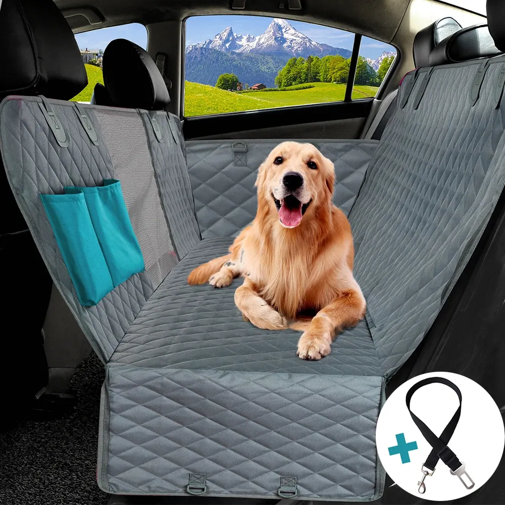 Housse de siège de voiture pour chien, imperméable, antidérapante, pour siège arrière de transport d'animaux, tapis, coussin, hamac, protection de siège pour voitures