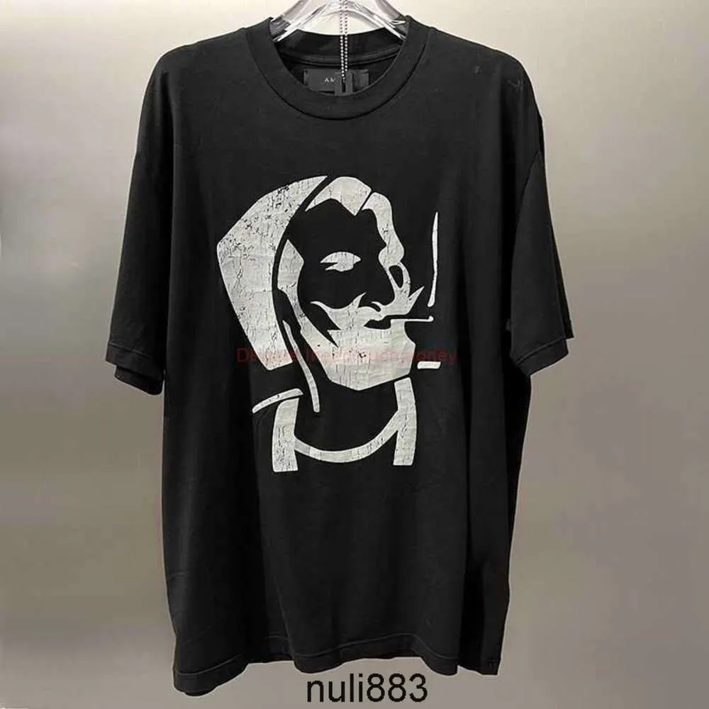 Desen amari tshirt amir amir amirler yeni am amis amiiri tees erkek kadın springsummer lüks portre tasarımcı moda giyim amaris amirirler kısa sle iqng