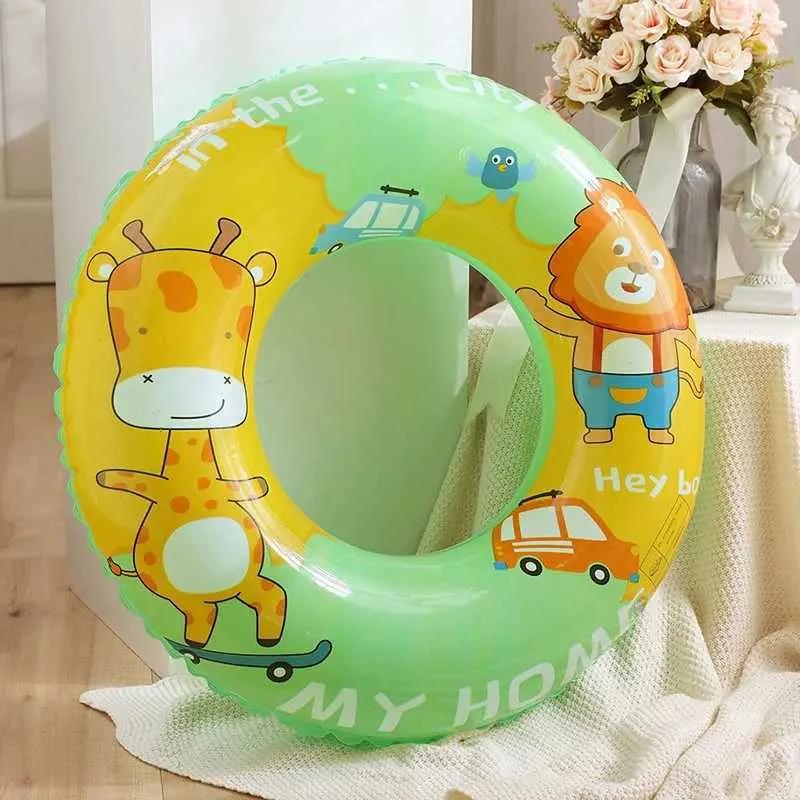 1pcs Swimming Pool Rings Seat Cute Animal Inflatable Swim Ring Float Circle