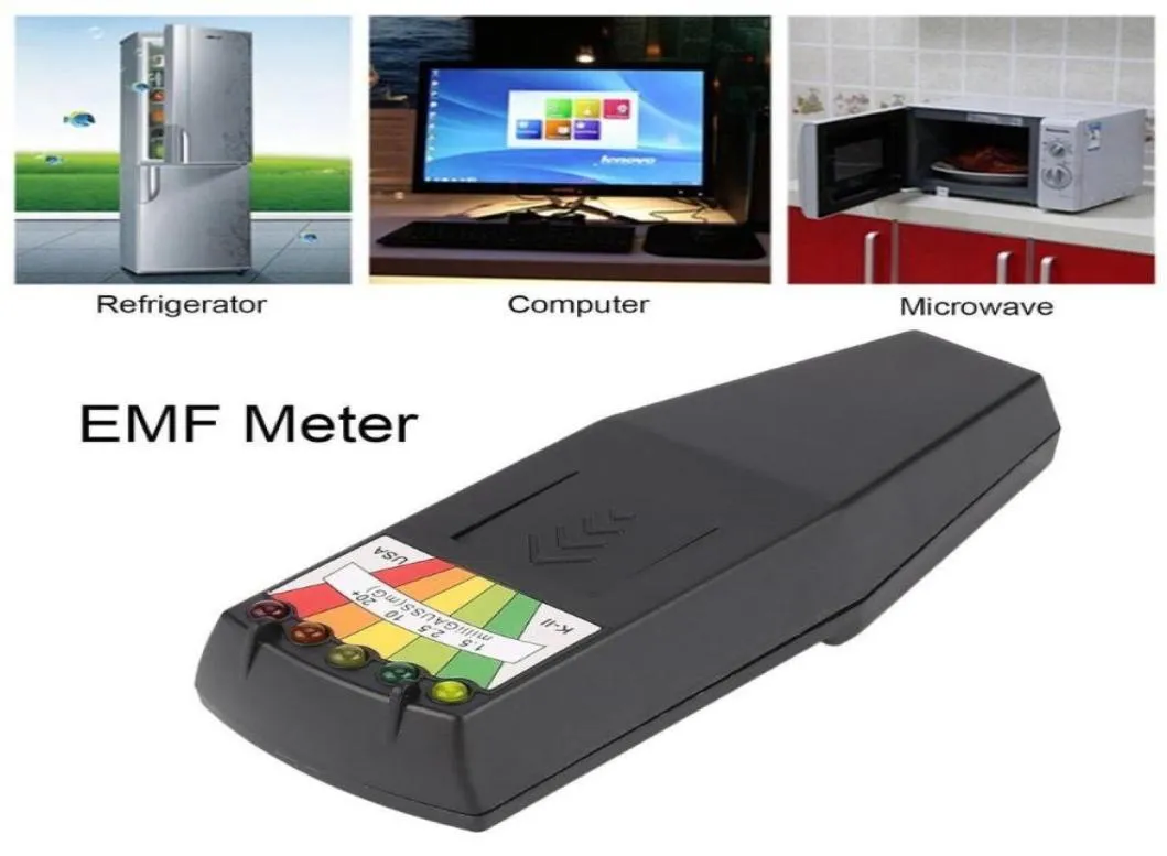 Metalldetektoren Ankunft EMF Meter Magnetfelddetektor Geisterjagd Paranormale Ausrüstung Tester5282520