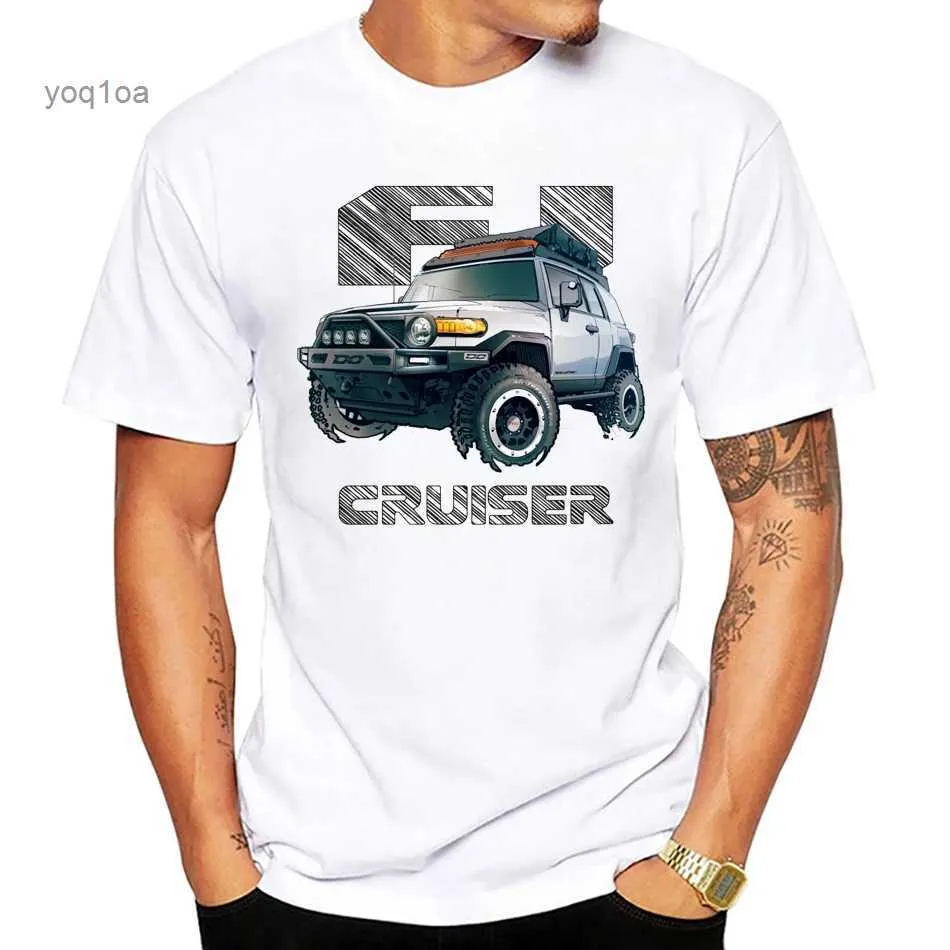 T-shirt da uomo Fj Summer Divertente T Shirt per uomo Donna Fj Cruiser 4X4 Cruiser To Novità Design Auto da corsa Stampato Casual Hip Hop T-shirt Top