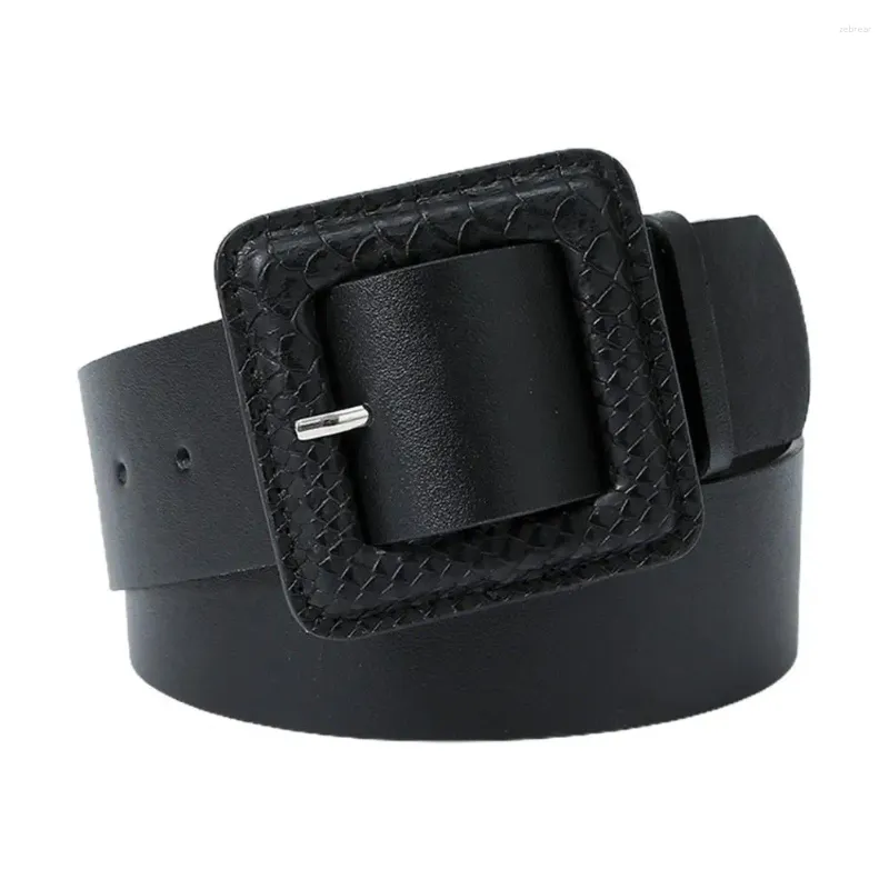 Riemen riem voor vrouwen effen kleur verstelbare brede band vintage kunstleer anti-break trui tailleband kledingaccessoire