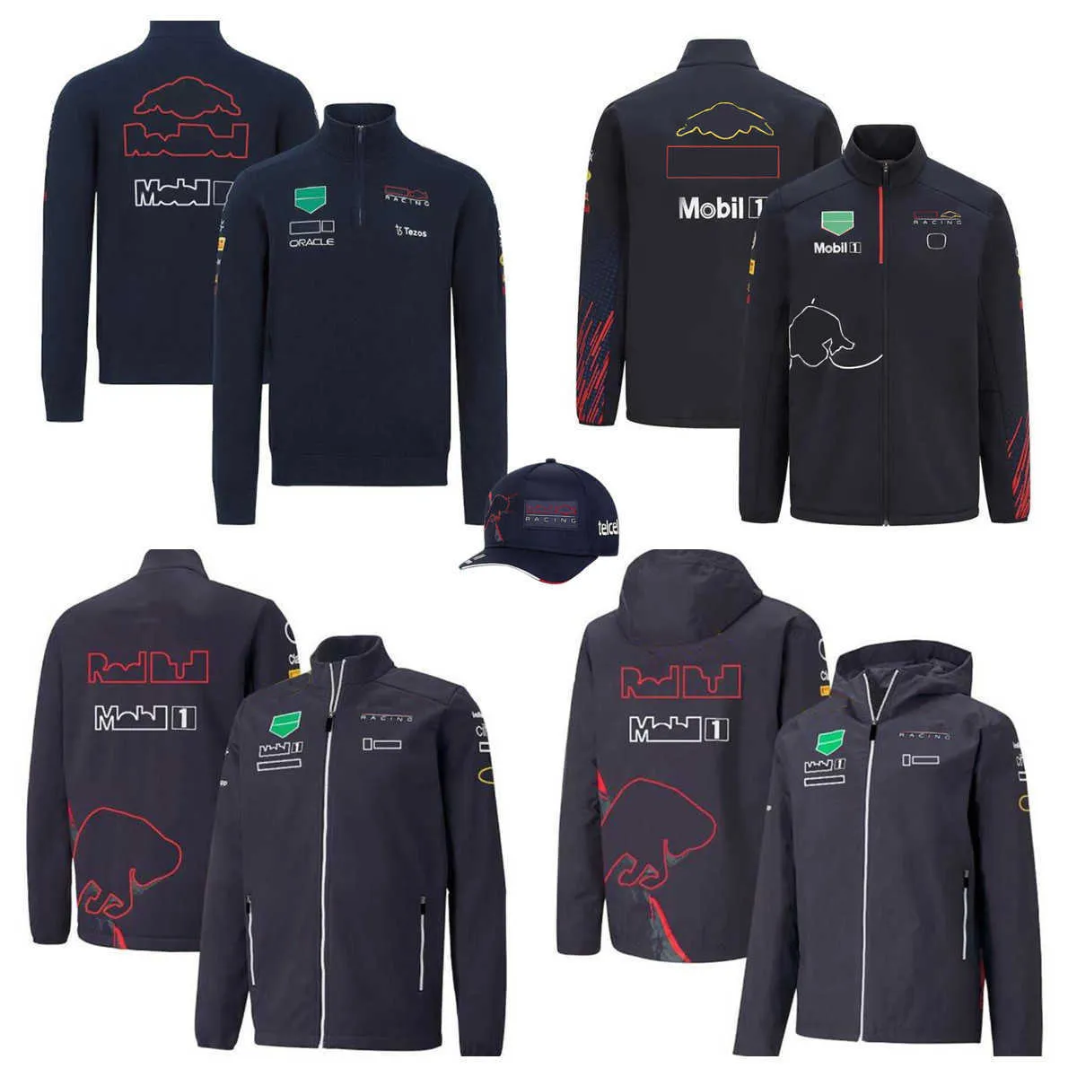 Sweat-shirt de course F1, vêtements de Cycle, nouvelle saison, sweat-shirt de l'équipe de printemps et d'automne, même Style, chapeau à offrir, Logo Num 1 11