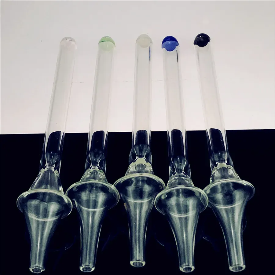 2020 New Mini HOOKAHS Nector Collector Colored Pen Style Nectar Collectors Straight Tube Pyrex Glass Oil Burner Pipes Smoking Accessories Dab Straw