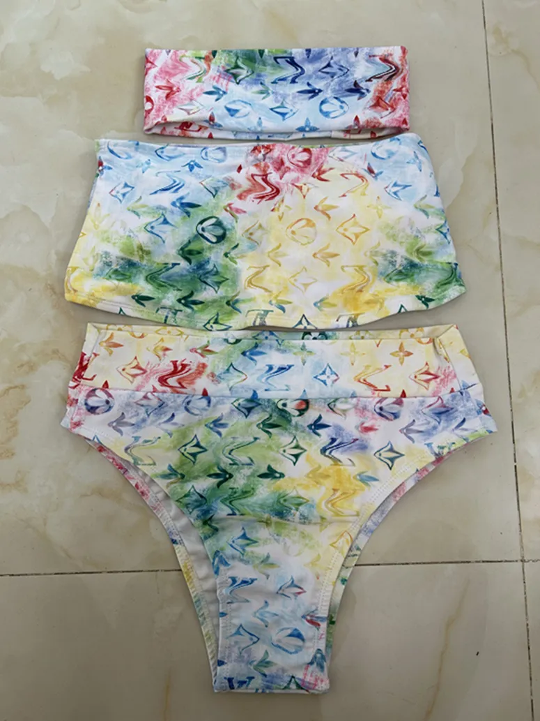 Estilos múltiples Mujeres Trajes de baño de diseño Verano Mujer sexy Bikinis Cartas de moda Imprimir Traje de baño Trajes de baño de alta calidad para dama Tamaño S-XL # 005