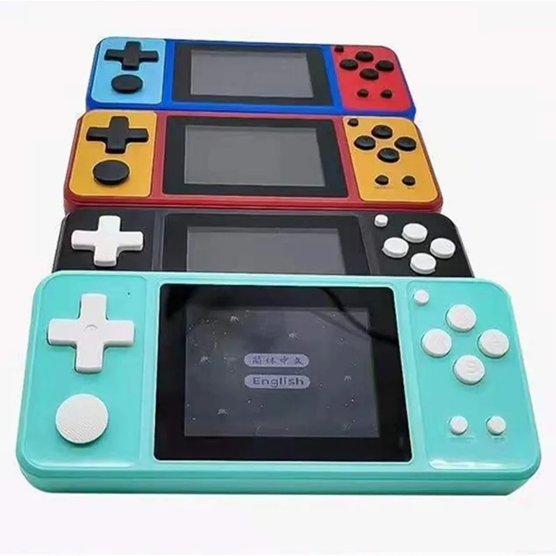 Consoles de jeux vidéo portables de 3,0 pouces intégrées à 380 jeux Joueurs de jeux rétro Console de jeu Deux rôles Manettes Cadeau d'anniversaire pour enfants et adultes DHL