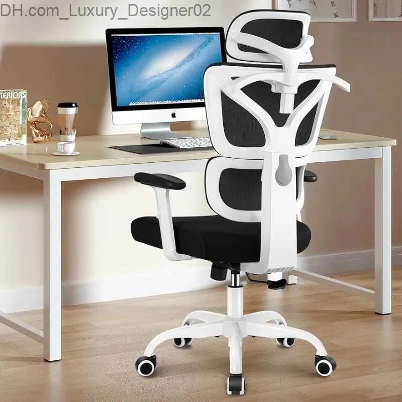 Autres meubles Chaise de bureau Winrise Chaise de bureau ergonomique Chaise de jeu à dossier haut Chaise inclinable grande et haute Chaise de bureau à domicile confortable Lum Q240129