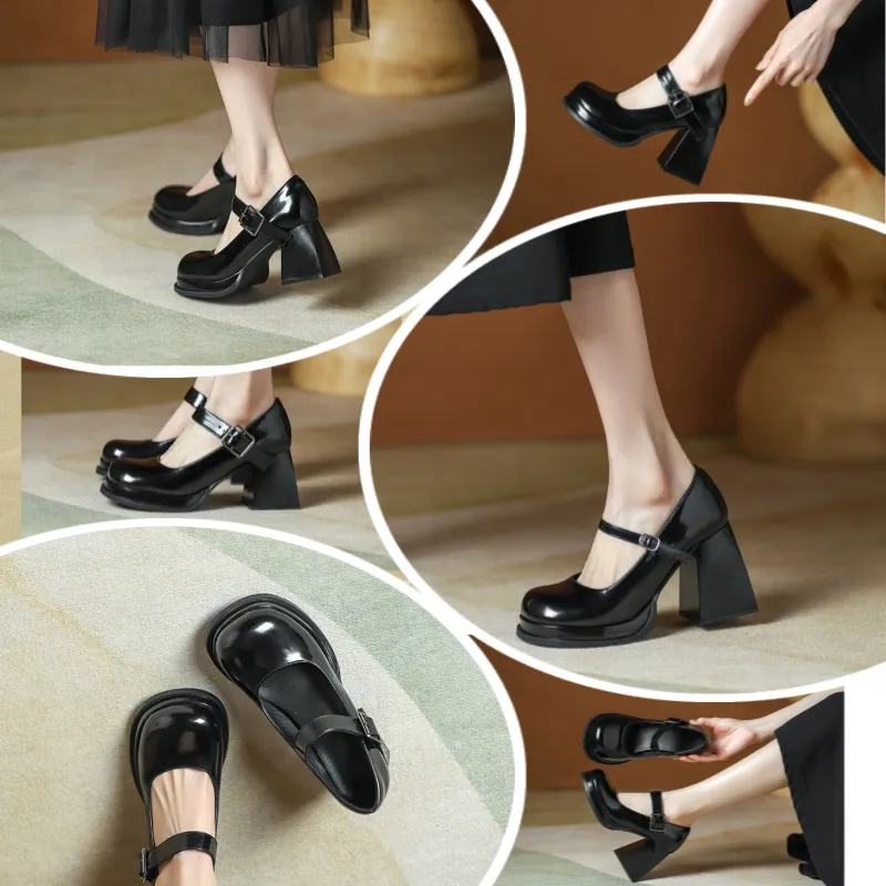 Designer Sandalen mode High Heel Heel Heels Ballet Flats Eather Dames Dress Shoes Sandalen Sandalen Leer Fall Round Head Flat Work Dress Shoes Dust Bag