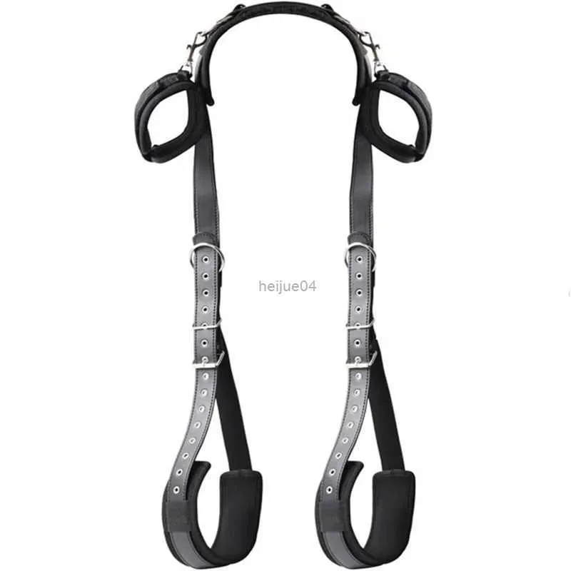 Brinquedos adultos bdsm sexo bondage coxa estilingue cama restrições kit com punhos de pulso ajustáveis pernas cinta bondage corda algemas para casal