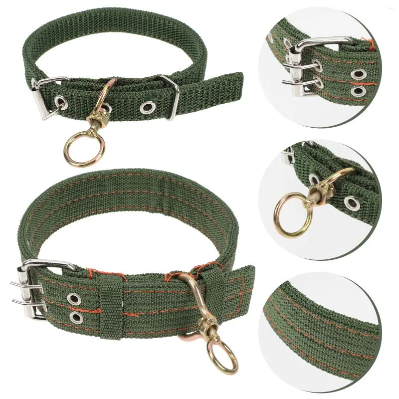 Colliers de chien 2 pièces collier de mouton accessoires d'élevage fournitures de veau épaissies toile chat sûr