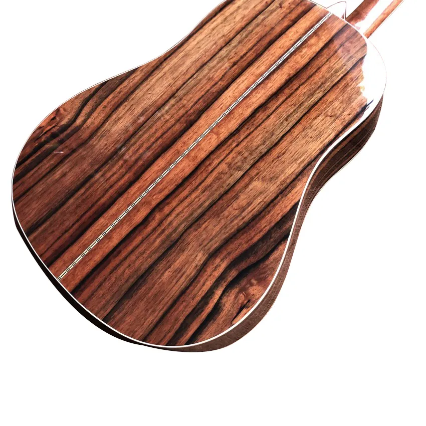 Guitare j45 entièrement en bois massif, table en sapin, dos et côtés en bois de cocobolo, couleur coucher de soleil, poupée classique, livraison gratuite