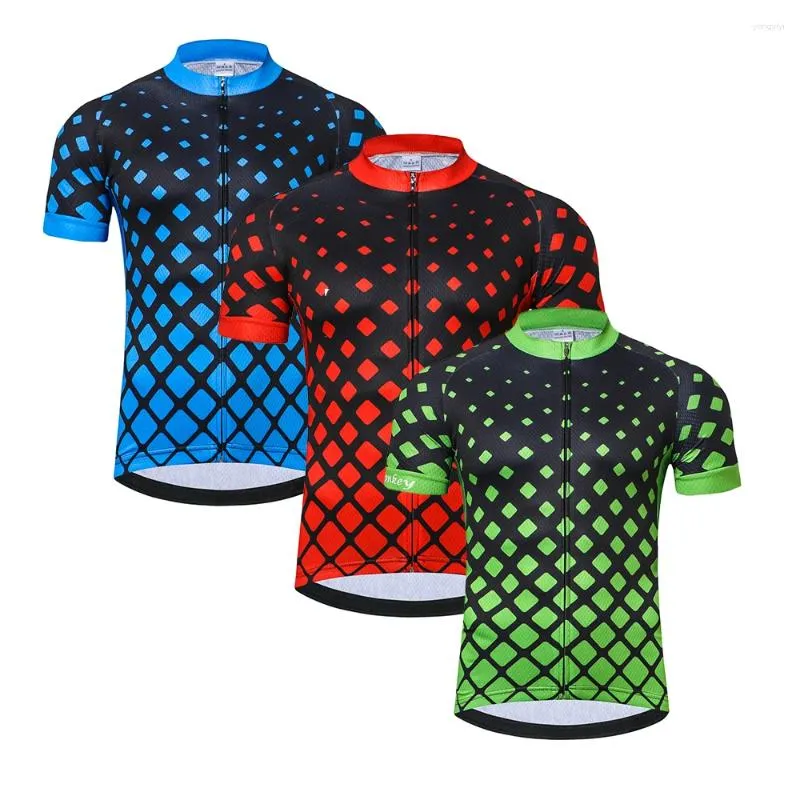 Vestes de course 2024 Jersey de cyclisme Ropa Ciclismo hommes vêtements à manches courtes vélo de route vêtements de vélo en plein air rouge bleu vert