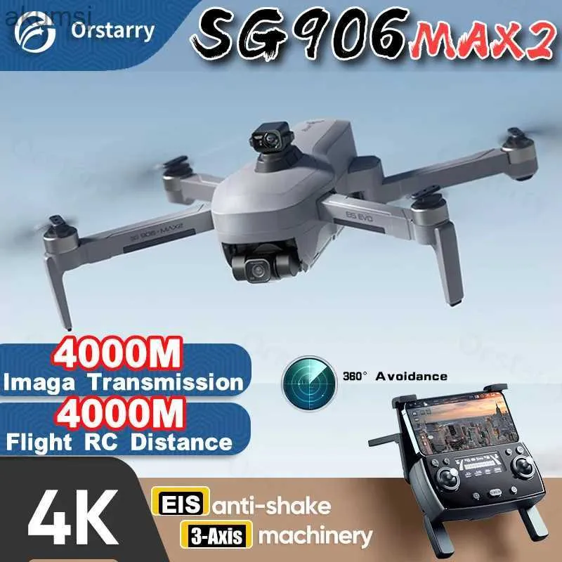 Дроны 2024 НОВЫЙ SG906 MAX2 Профессиональные дроны с камерой FPV EIS 4K 3-осевой подвес Бесщеточный GPS Квадрокоптер Предотвращение препятствий ALL BEAST 3E YQ240129