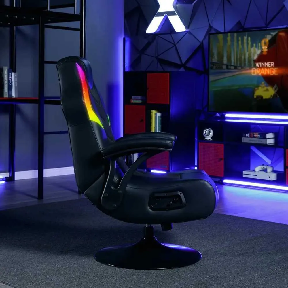 X Rocker Nemesis RGB Audio Pedestal Gaming Chair Black Mesh Aluminum Frame 31.89 x 26.97 x 40.94 in from Dhgate Other Furniture - price 124.55 X Rocker Nemesis RGB Audio Pedestal Gaming Chair Black Mesh Aluminum Frame 31.89 x 26.97 x 40.94 in from Dhgate Other Furniture - price 124.55