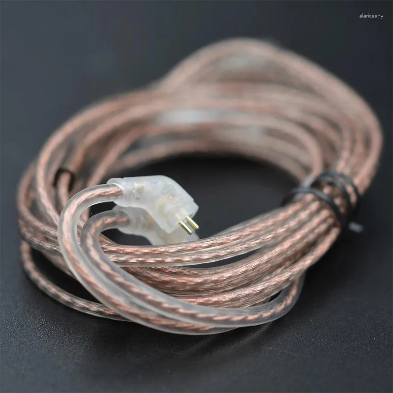 90-1 cabo de fone de ouvido 8 fios ouro prata e cobre cubo misto atualização cabo fone de ouvido fio original cra/zs10 pro/edx pro
