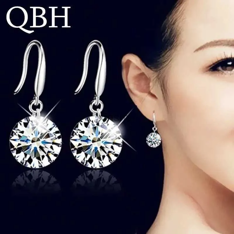 Stud Hot Selling Lady Elegant Fashion Noble Zircon Crystal Dangle Drop Earrings For Women Jewelry Dainty Boucle Mujer Brincos YQ240129