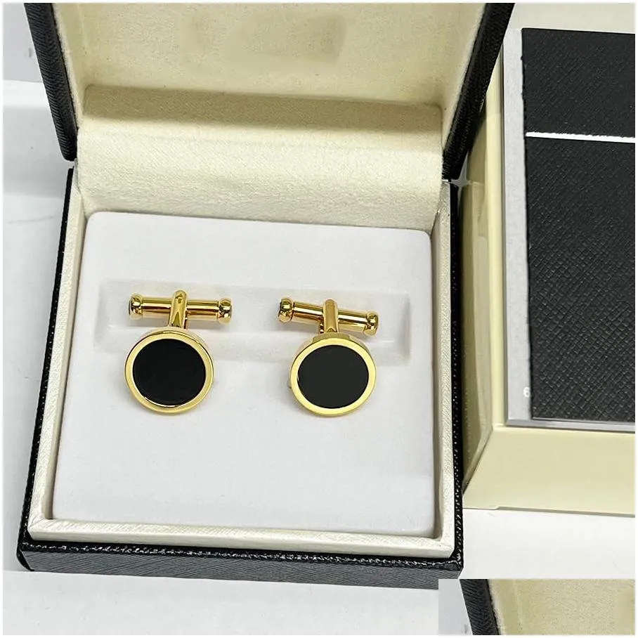 luxury cuff links for men high quality classic french shirt cufflink with box