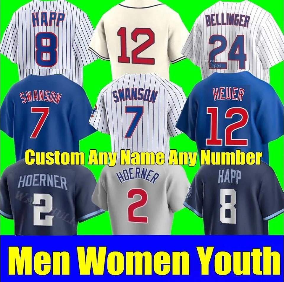 S-4XL Dansby Swanson Cody Bellinger Jersey Seiya Suzuki Chicagos Nelson Velazquez Nick Madrigal Marcus Stroman 윌슨 컵스 Ian Happ Jason 남자 여자 야구 야구