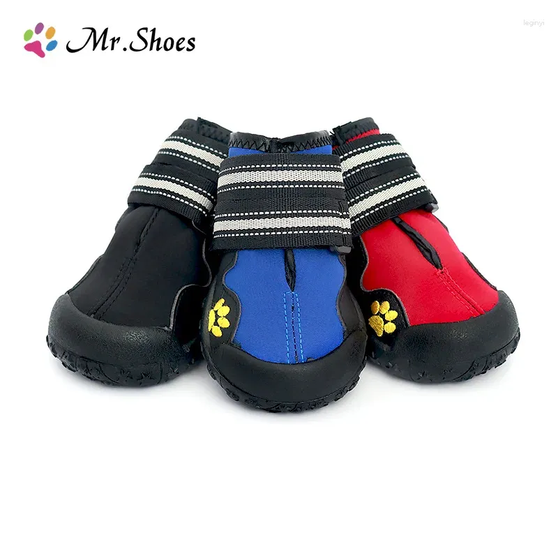 Ropa para perros Mr.Shoes Deporte de alta calidad Zapatos al aire libre Invierno Cálido Botas impermeables Antideslizante Nieve Mascota para mediano grande