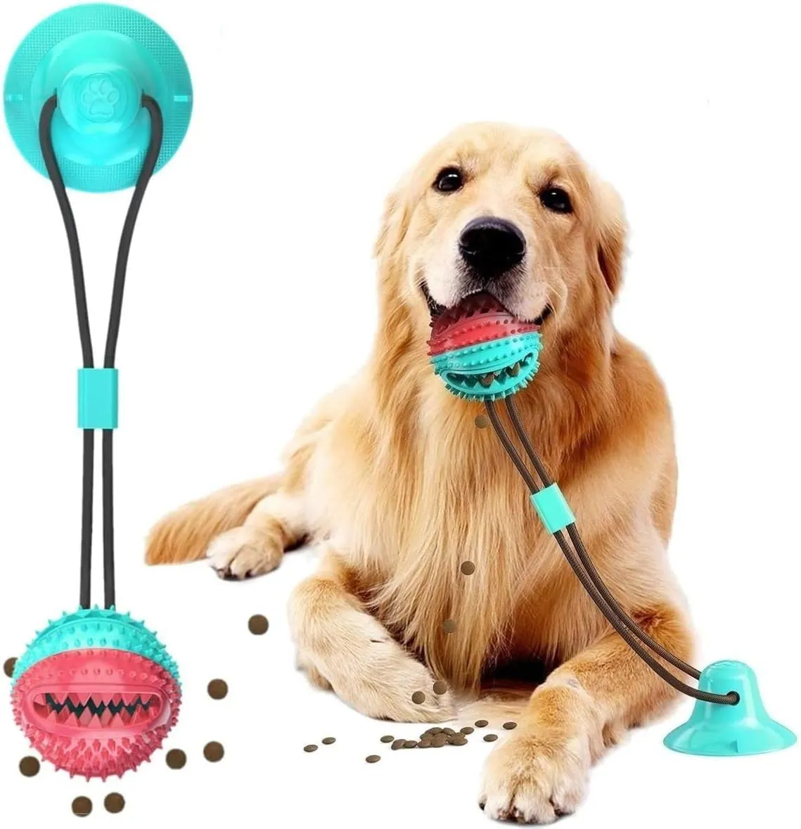 Sugboll hundmolar leksak tänder rengöring tugga resistenta sugbollar valp interaktiv leksak husdjur levererar tandborste