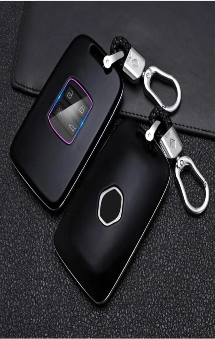 Car Key Case لـ Renault Koleos Kadjar Scenic Megane Sandero Remote Espace Fob Shell Cover Cover Carbon Carbon Auto3284196