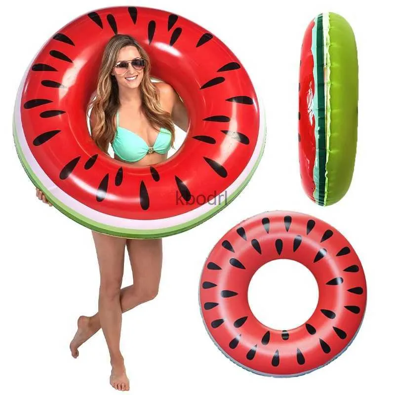 Andra pooler spashg uppblåsbar simning ring pool float fruktpool vattenmelon simning ring sommar pool utomhus strand party yq240129