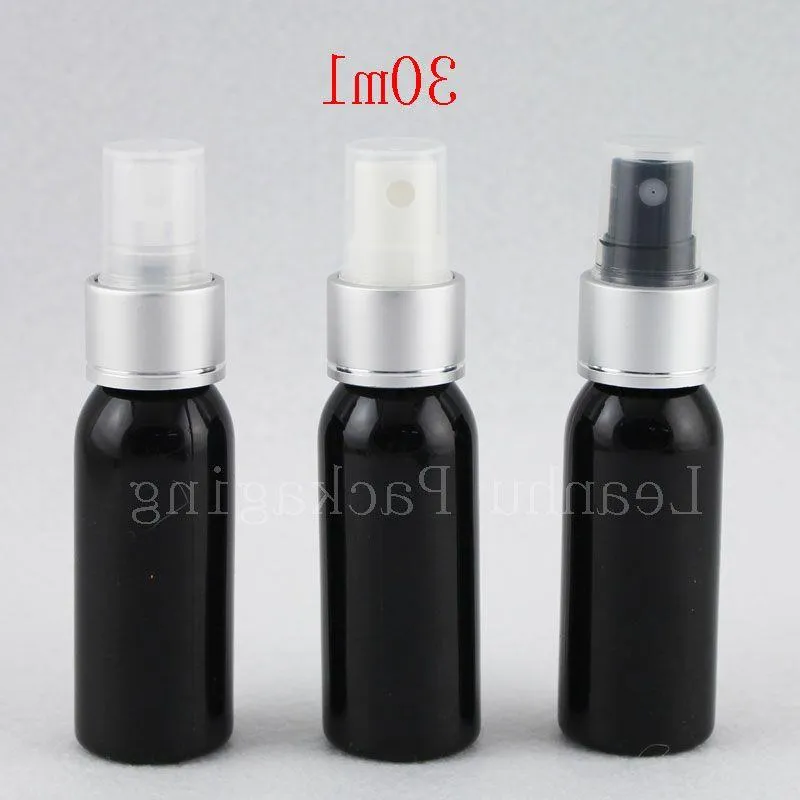 30ml X 50 Empty Black Mist Spray Plastic Bottle Mini Sprayer Travel Bottles For Men Refillable Container Bottles Perfumer Tin Lsfho