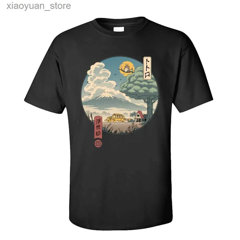 T-shirt Femme Hot Neighbor Ukiyo-e Coton T-shirts Femmes Hommes T-shirt imprimé à manches courtes Y2K Streetwear Vêtements surdimensionnés Tee Tops 240130