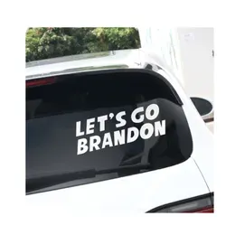 Cross Border Let's Go Brandon Car Sticker Party Favor Trump Prank Biden PVC Sticker Sticker 20x7cm