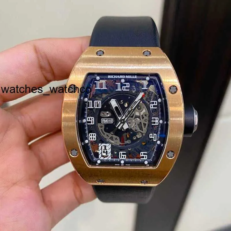 RM Wrist Watch Richardmillie Wristwatch RM010 Series RM010 18k Rose Gold 48 39.3mm Sheet Men s Watch