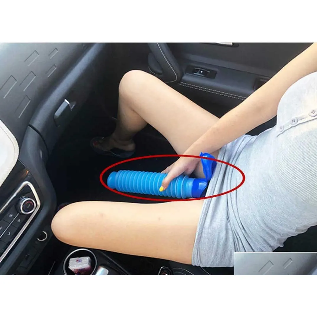 Car Cleaning Tools Outdoor Portable Urine Bag Women Men Children 750Ml Mini Toilet For Travel Camp Hiking Potty Training Foldable An Dh0Yq